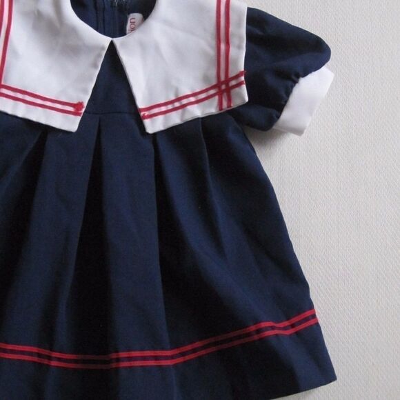 FASHION KIDS Girls Dress 4 Sailor Nautical Vintage - Picture 5 of 7